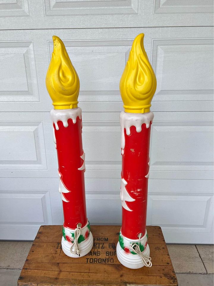Vintage NOEL Blow Mold with Light