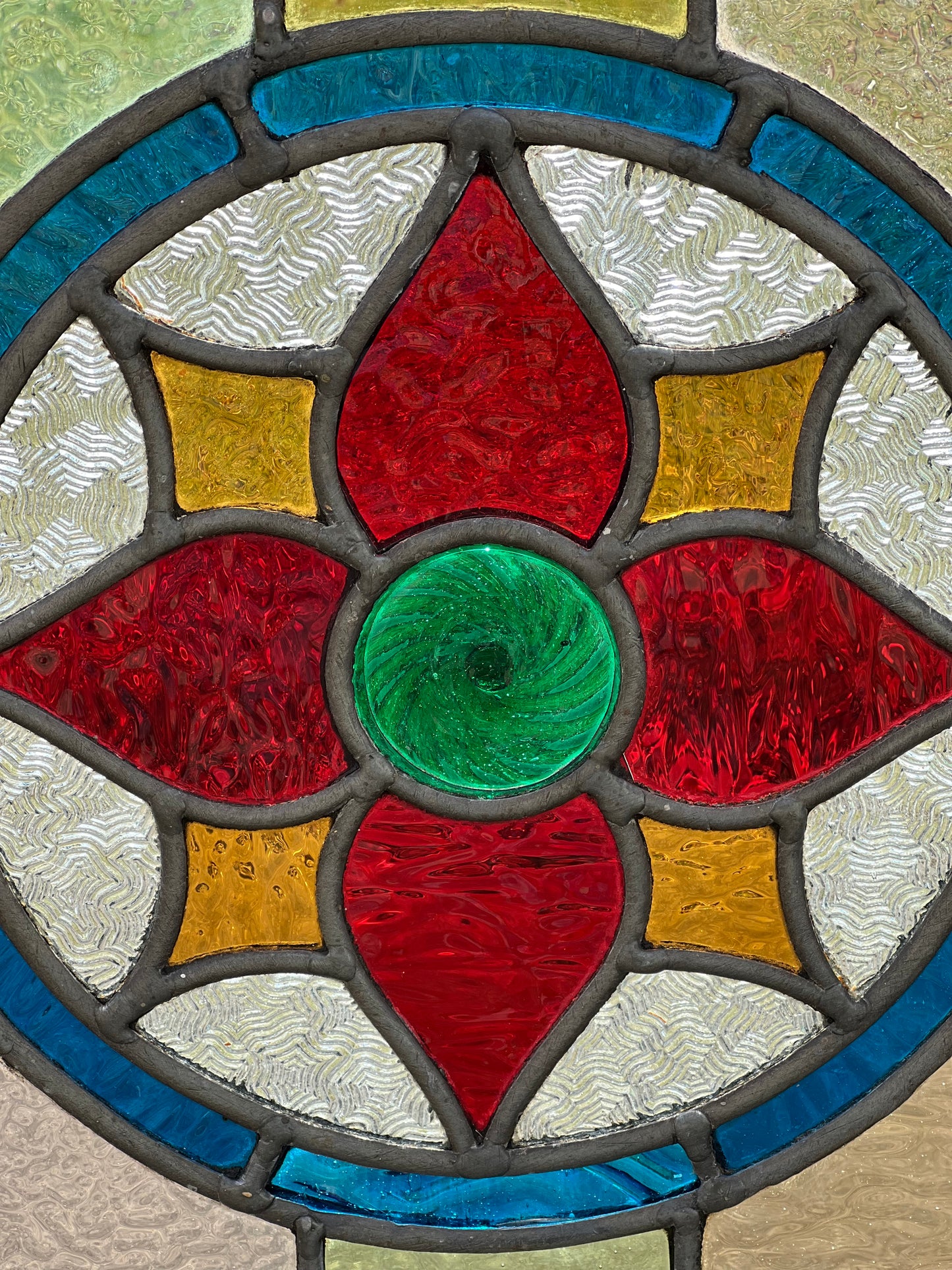 Refurbished Antique Stained Glass Window