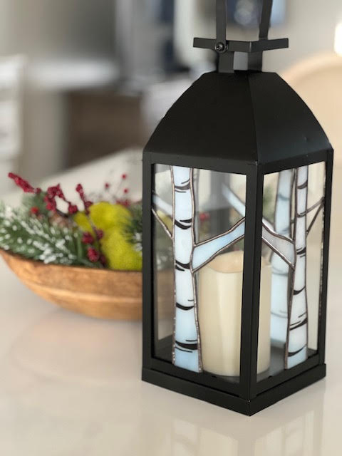 Lantern - White Birch Trees