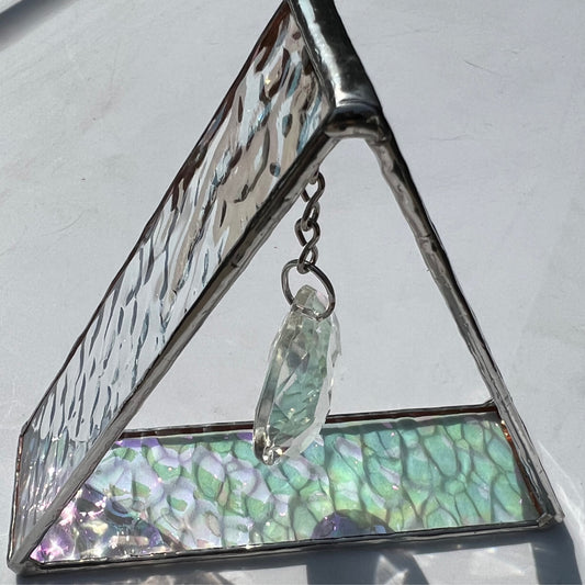 Triangle with Antique Crystal