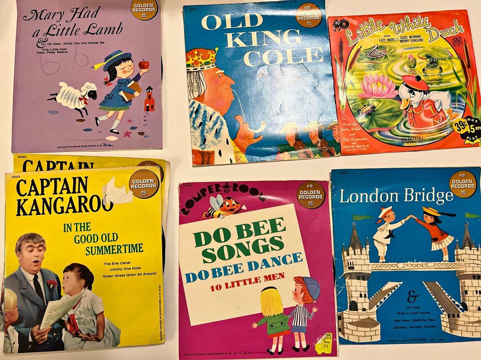 1960’s Children’s 45’s Vinyl Records