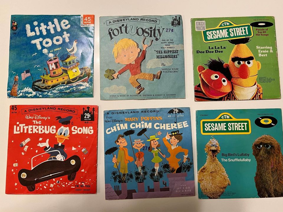 1960’s Children’s 45’s Vinyl Records