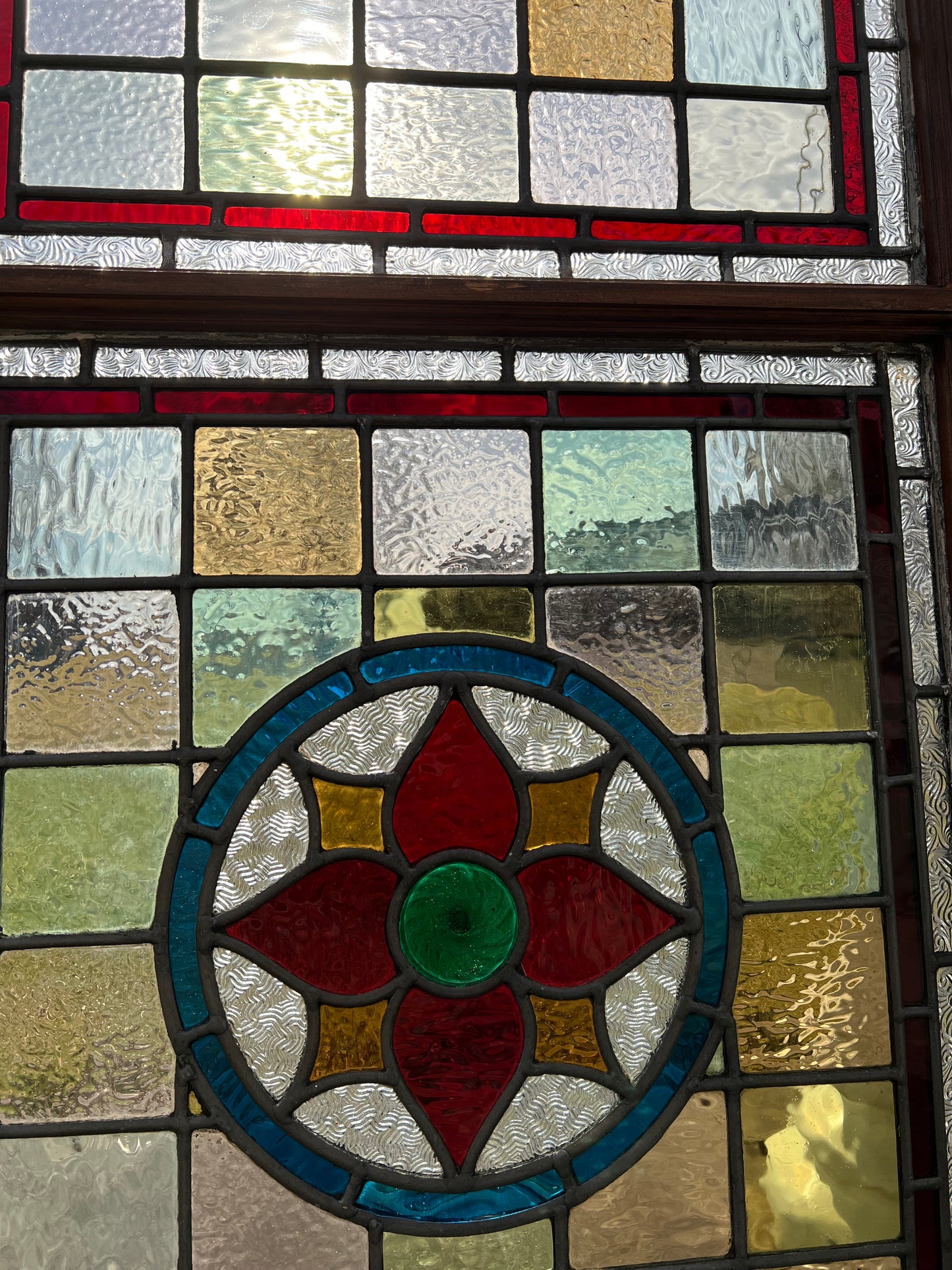 Refurbished Antique Stained Glass Window