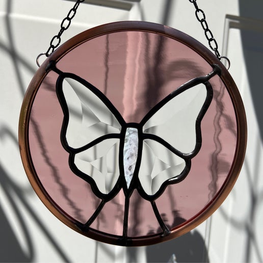 Bevel Butterfly Round Window