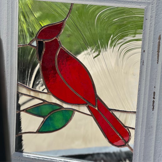 8”x10” Cardinal on Branch