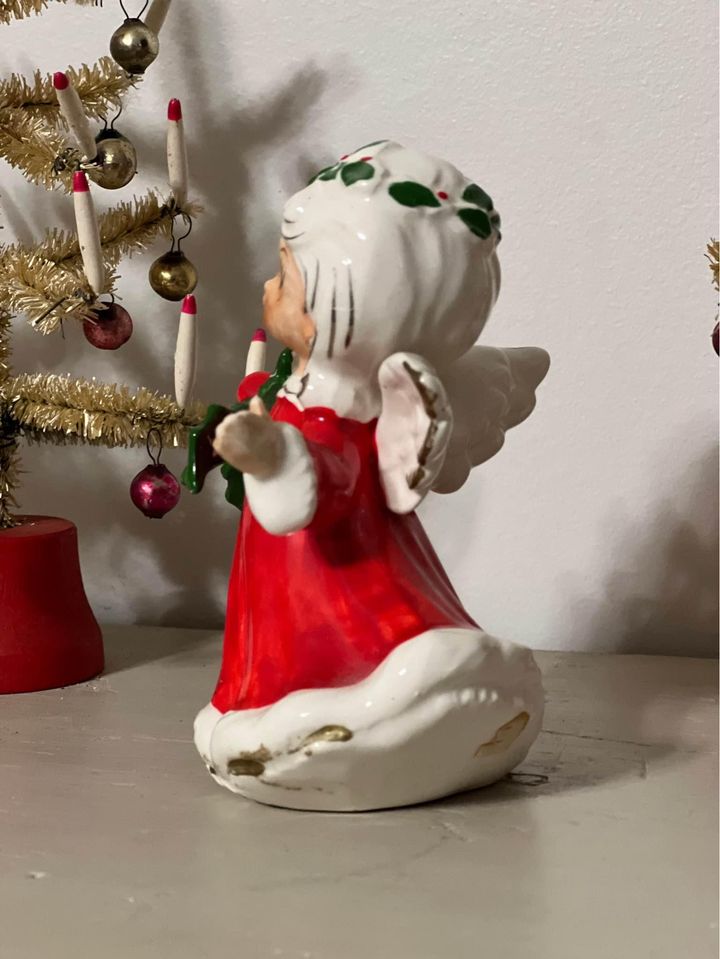 Vintage Napco Christmas Girl Angel